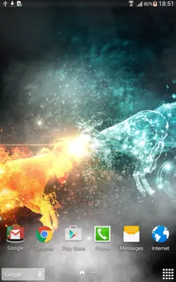 Fire & Ice Live Wallpaper android App screenshot 1