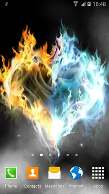 Fire & Ice Live Wallpaper android App screenshot 4